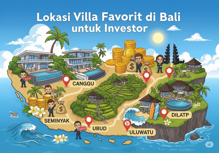 Lokasi Villa Favorit di Bali untuk Investor