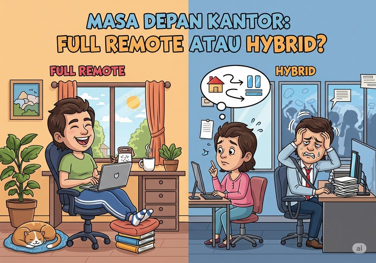 Masa Depan Kantor: Full Remote atau Hybrid?