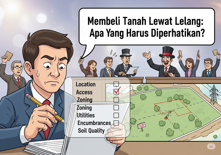 Membeli Tanah Lewat Lelang: Apa yang Harus Diperhatikan?