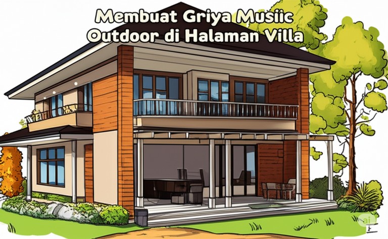 Membuat Griya Musik Outdoor di Halaman Villa