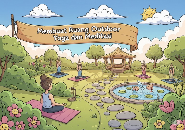 Membuat Ruang Outdoor Yoga dan Meditasi