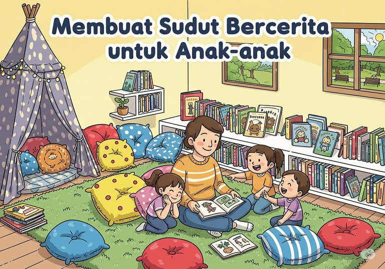 Membuat Sudut Bercerita untuk Anak-anak