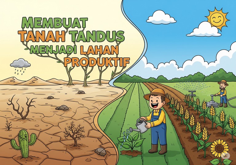 Membuat Tanah Tandus Menjadi Lahan Produktif