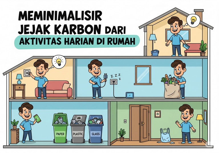 Meminimalisir Jejak Karbon dari Aktivitas Harian di Rumah
