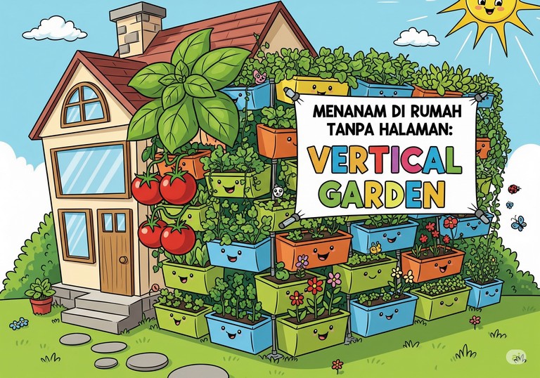 Menanam di Rumah Tanpa Halaman: Vertical Garden