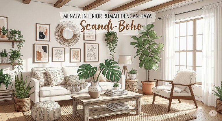 Menata Interior Rumah dengan Gaya Scandi-Boho