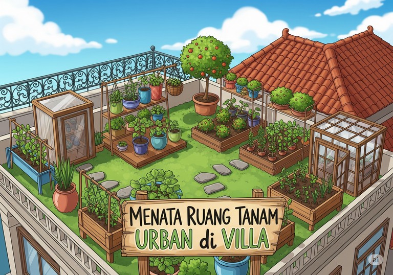 Menata Ruang Tanam Urban di Villa