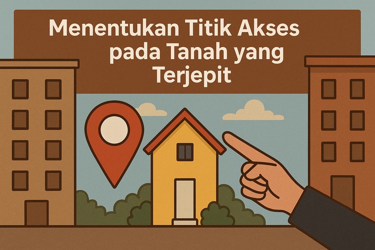 Menentukan Titik Akses Utama pada Tanah yang Terjepit