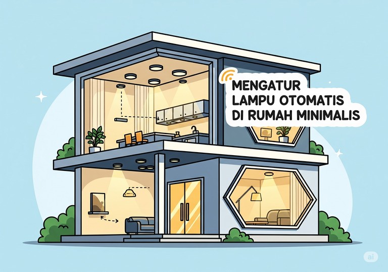 Mengatur Lampu Otomatis di Rumah Minimalis