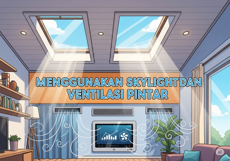 Menggunakan Skylight dan Ventilasi Pintar