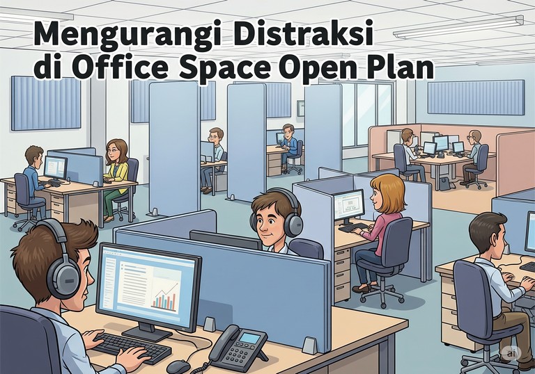Mengurangi Distraksi di Office Space Open Plan