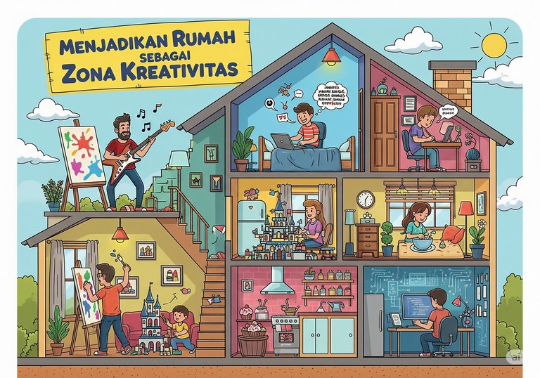 Menjadikan Rumah sebagai Zona Kreativitas