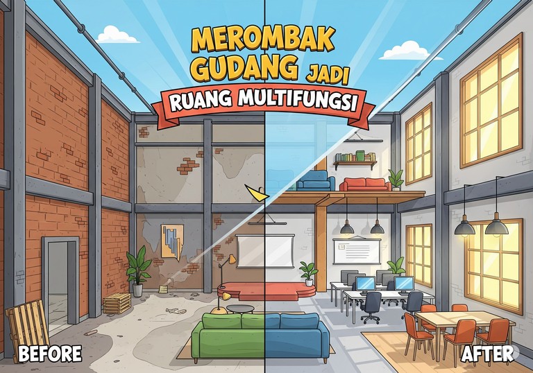 Merombak Gudang Jadi Ruang Multifungsi