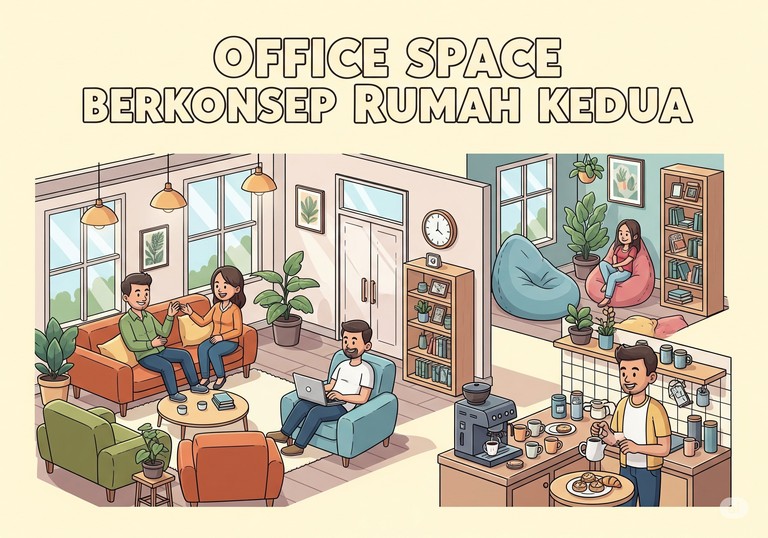 Office Space Berkonsep Rumah Kedua