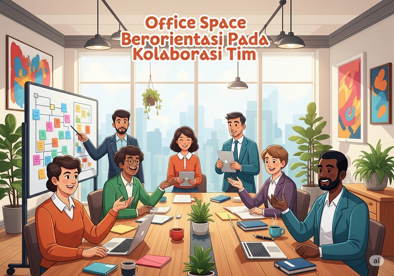 Office Space Berorientasi pada Kolaborasi Tim