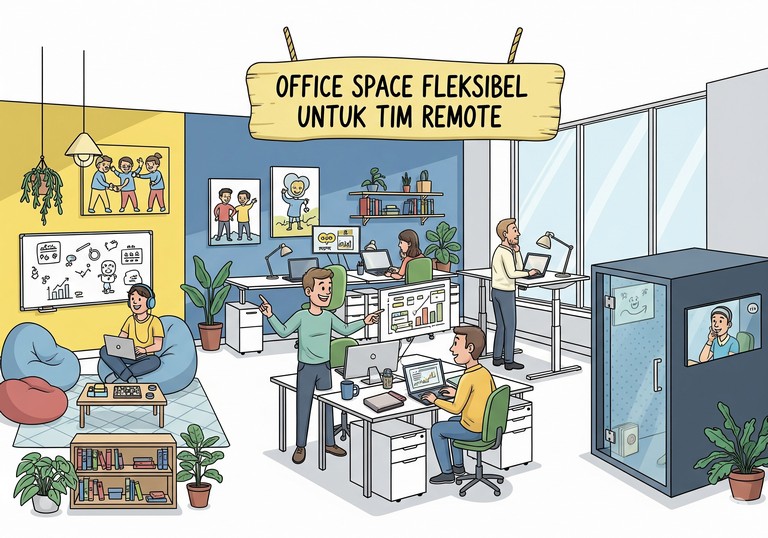 Office Space Fleksibel untuk Tim Remote