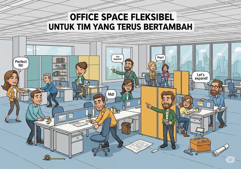Office Space Fleksibel untuk Tim yang Terus Bertambah