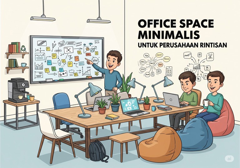 Office Space Minimalis untuk Perusahaan Rintisan