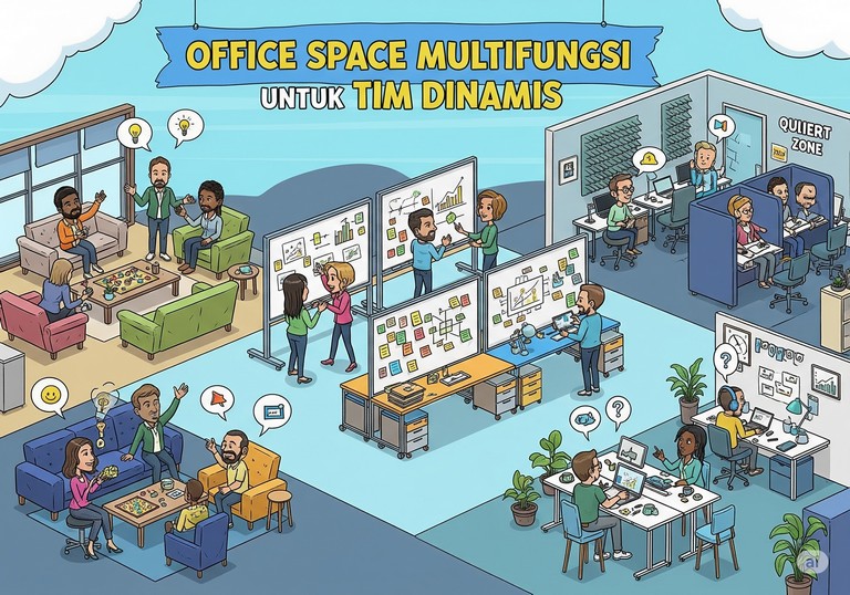 Office Space Multifungsi untuk Tim Dinamis