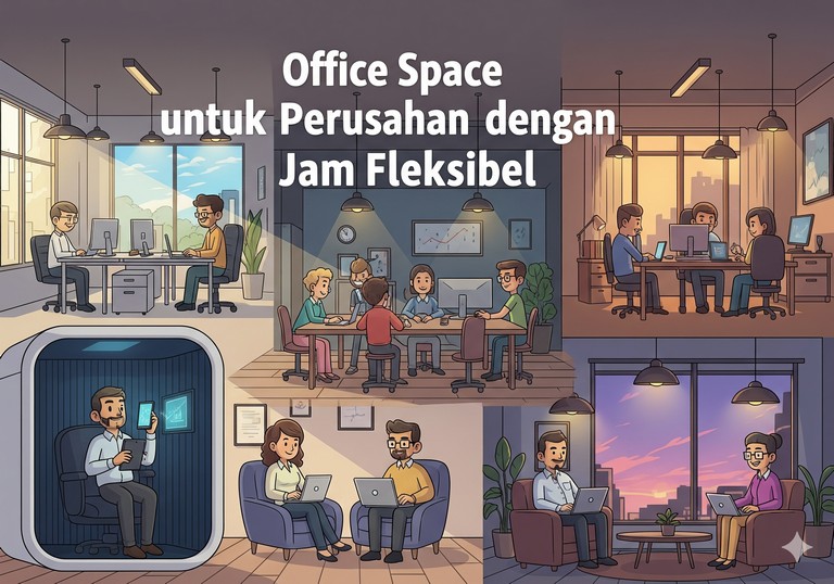 Office Space untuk Perusahaan dengan Jam Fleksibel