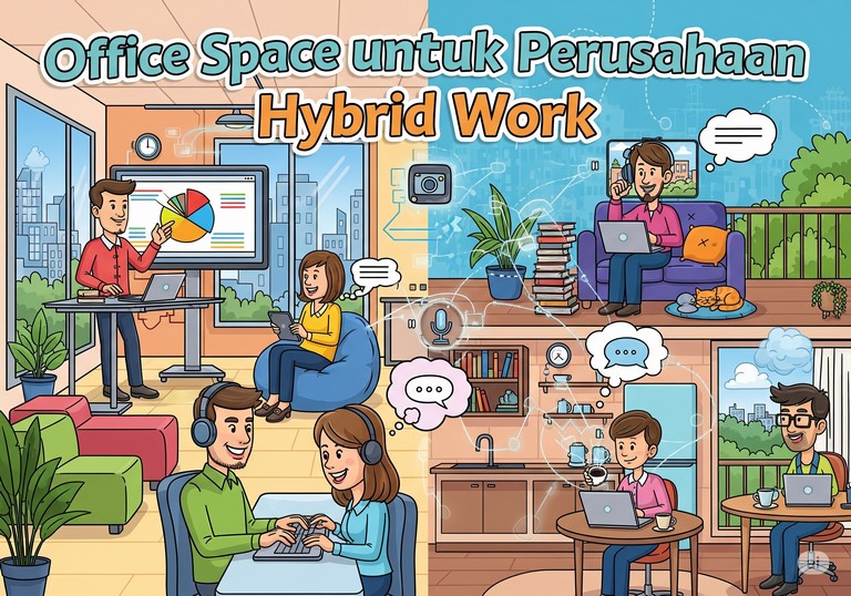Office Space untuk Perusahaan Hybrid Work