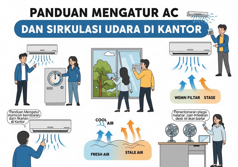 Panduan Mengatur AC dan Sirkulasi Udara di Kantor