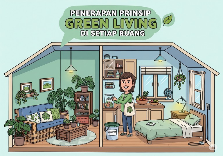 Penerapan Prinsip Green Living di Setiap Ruang