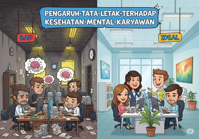 Pengaruh Tata Letak terhadap Kesehatan Mental Karyawan