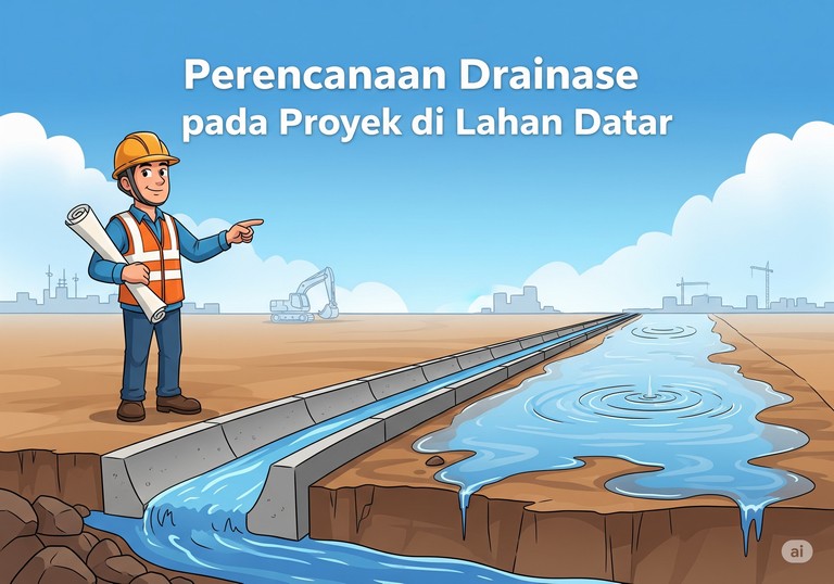Perencanaan Drainase pada Proyek di Lahan Datar