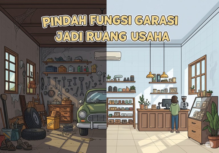 Pindah Fungsi Garasi Jadi Ruang Usaha