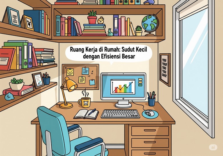 Ruang Kerja di Rumah: Sudut Kecil dengan Efisiensi Besar