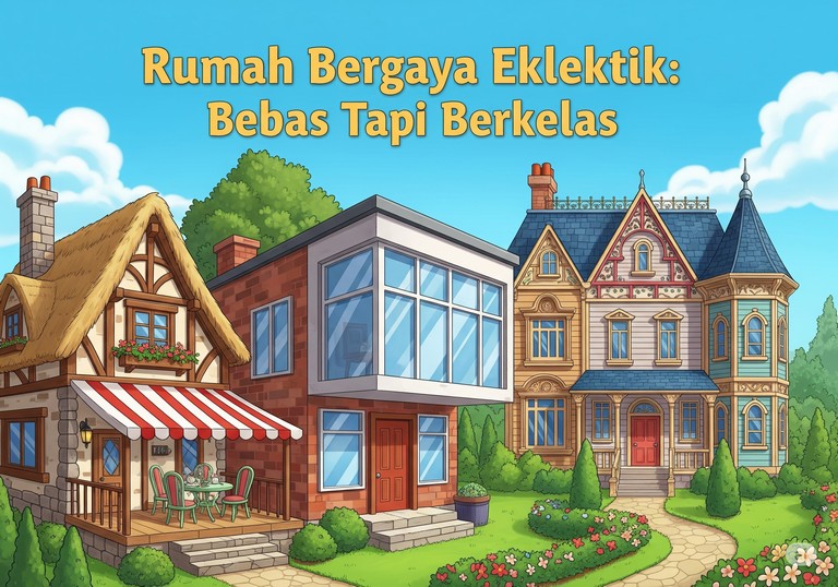 Rumah Bergaya Eklektik: Bebas Tapi Berkelas