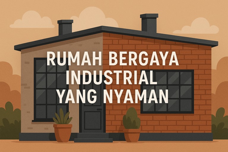 Rumah Bergaya Industrial yang Nyaman
