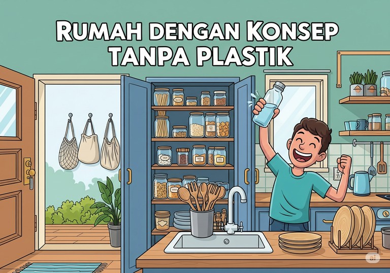 Rumah dengan Konsep Tanpa Plastik