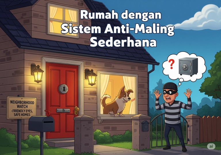 Rumah dengan Sistem Anti-Maling Sederhana