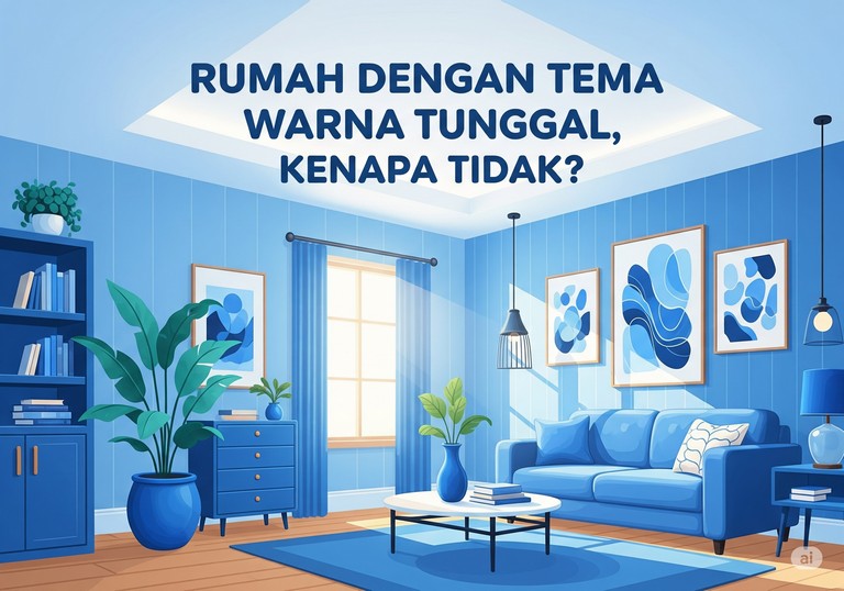 Rumah dengan Tema Warna Tunggal, Kenapa Tidak?