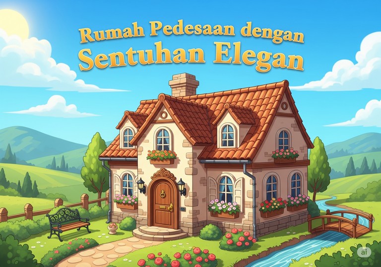 Rumah Pedesaan dengan Sentuhan Elegan