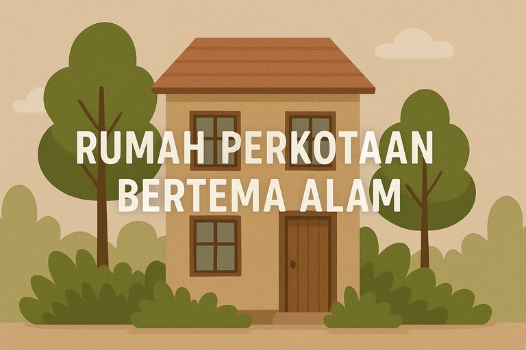 Rumah Perkotaan Bertema Alam