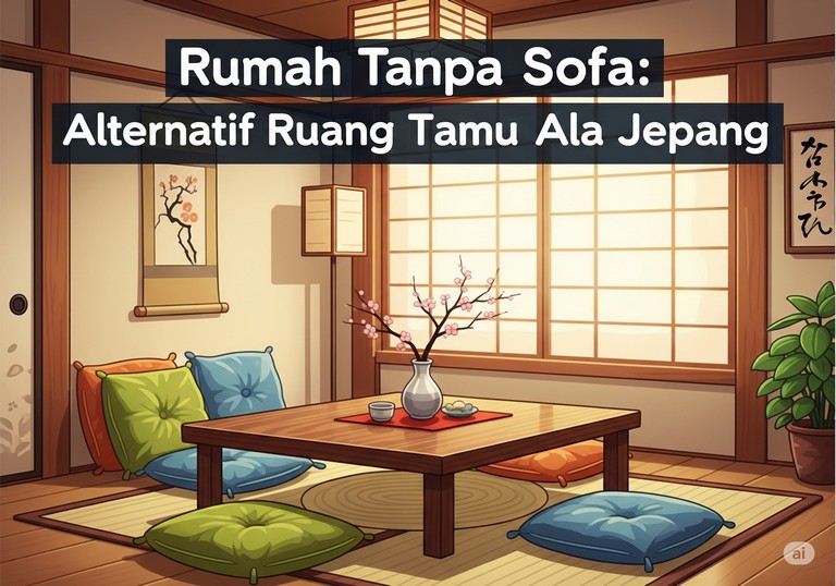 Rumah Tanpa Sofa: Alternatif Ruang Tamu Ala Jepang