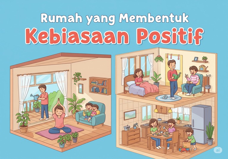 Rumah yang Membentuk Kebiasaan Positif
