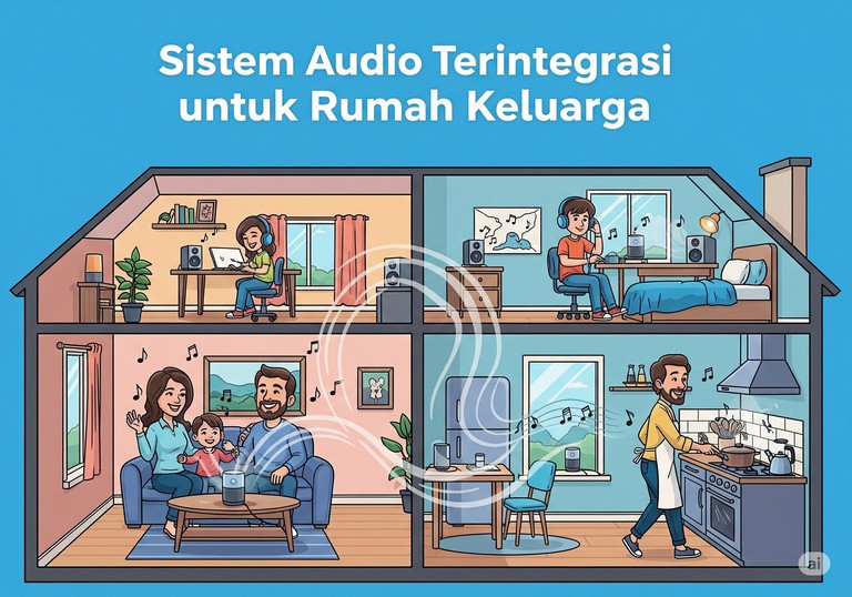 Sistem Audio Terintegrasi untuk Rumah Keluarga
