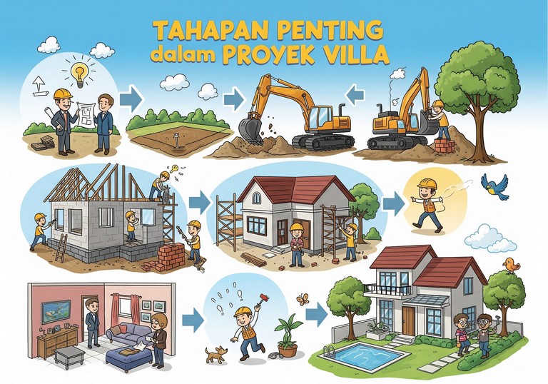 Tahapan Penting dalam Proyek Villa