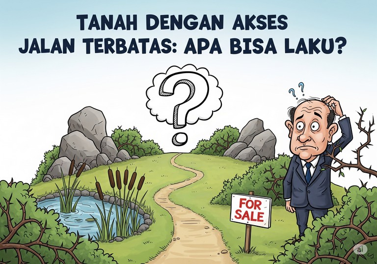 Tanah dengan Akses Jalan Terbatas: Apa Bisa Laku?