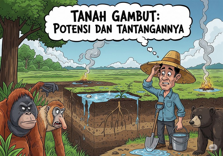 Tanah Gambut: Potensi dan Tantangannya