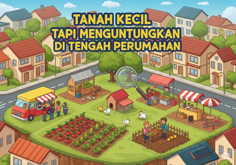 Tanah Kecil Tapi Menguntungkan di Tengah Perumahan