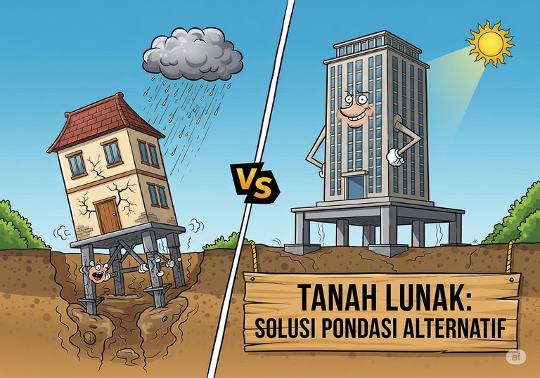 Tanah Lunak: Solusi Pondasi Alternatif