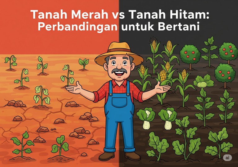 Tanah Merah vs Tanah Hitam: Perbandingan untuk Bertani