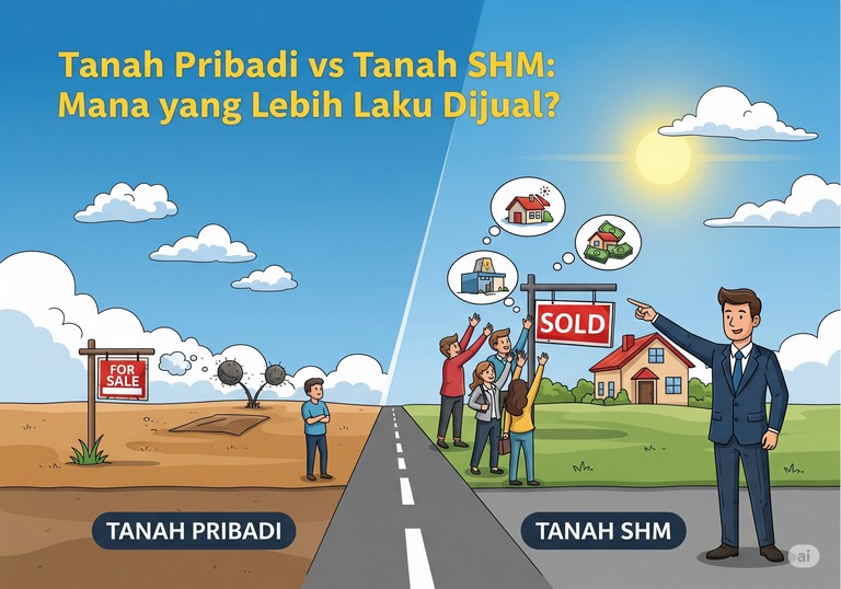 Tanah Pribadi vs Tanah SHM: Mana yang Lebih Laku Dijual?