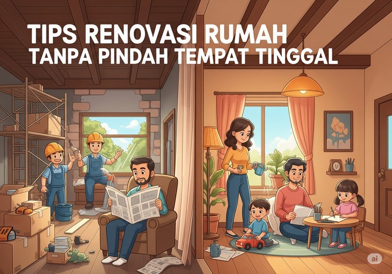 Tips Renovasi Rumah Tanpa Pindah Tempat Tinggal