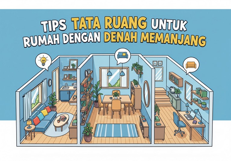 Tips Tata Ruang untuk Rumah dengan Denah Memanjang